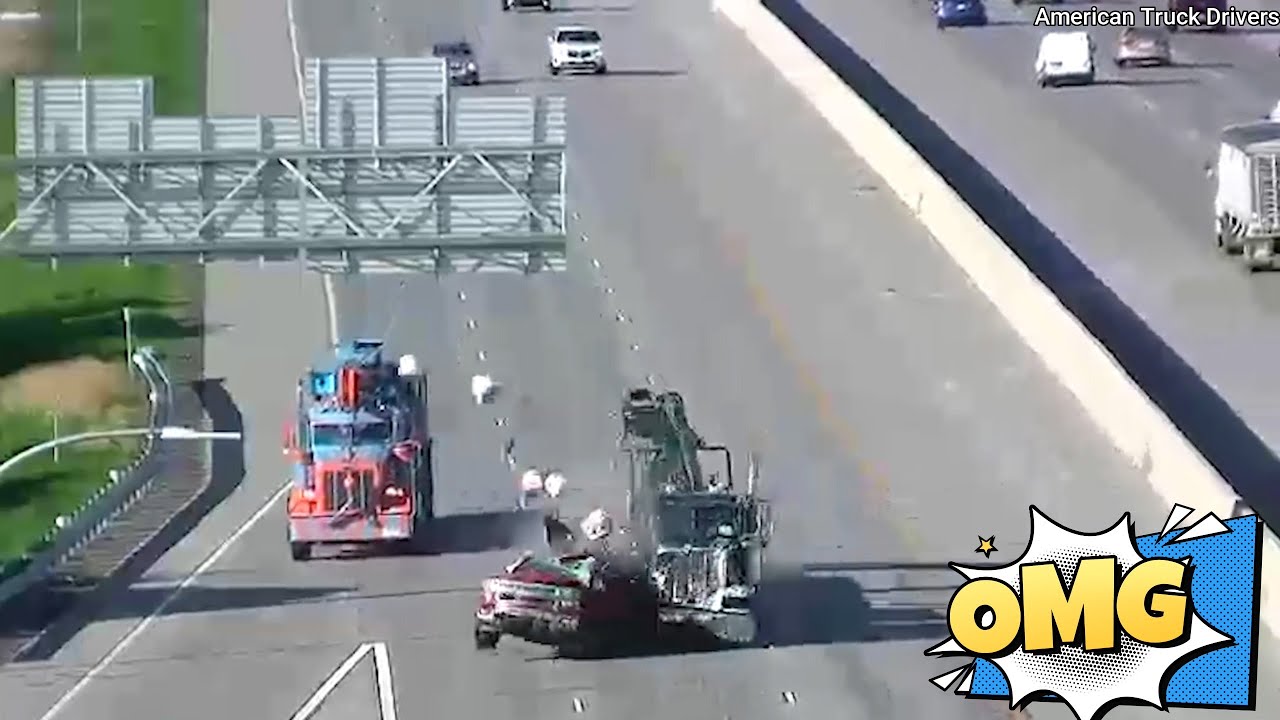 Pay extra attention to avoid being pushed down the road by a big rig